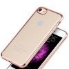 Platynowane etui na iPhone 7 silikon SLIM - różowy.