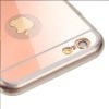 Silikonowe etui lustrzane mirror do iPhone 6 / 6s - rose gold.