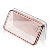 Platynowane etui na iPhone 8 silikon SLIM - różowy.