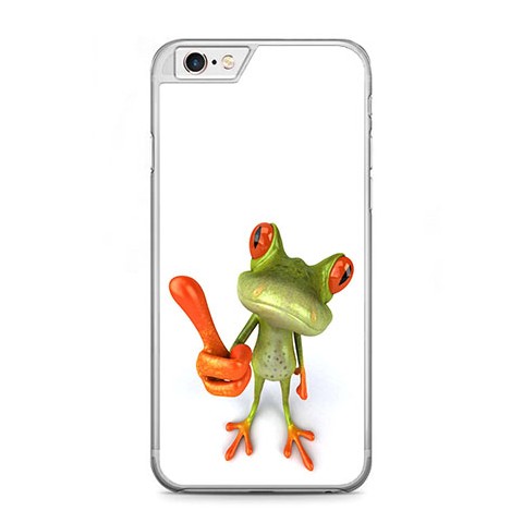 Modne etui na telefon - zabawna żaba 3d.