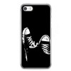 Etui na telefon iPhone 5 / 5s - czarno - białe trampki.