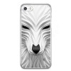 Etui na telefon iPhone 5 / 5s - biały wilk 3d.