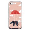 Etui na telefon iPhone 5 / 5s - słoń na spadochronie.