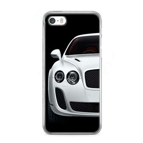 Etui na telefon iPhone 5 / 5s - biały samochód.