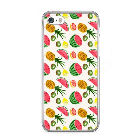 Etui na telefon iPhone 5 / 5s - arbuzy i ananasy.
