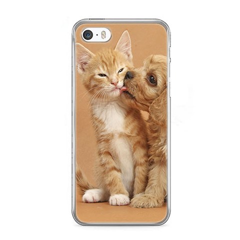 Etui na telefon iPhone 5 / 5s - zakochane szczeniaki.