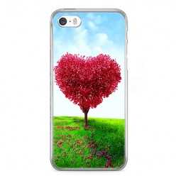 Etui na telefon iPhone 5 / 5s - serce z drzewa.