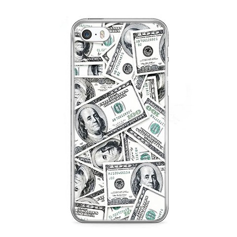 Etui na telefon iPhone 5 / 5s - banknoty dolarowe.