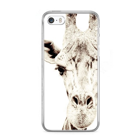Etui na telefon iPhone 5 / 5s - żyrafa.