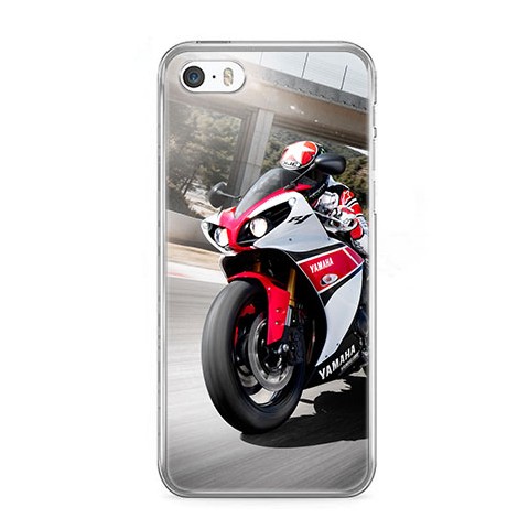 Etui na telefon iPhone 5 / 5s - motocykl ścigacz.