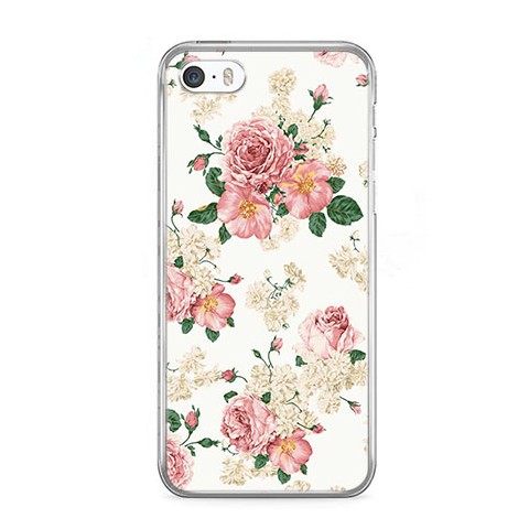 Etui na telefon iPhone 5 / 5s - kolorowe polne kwiaty.