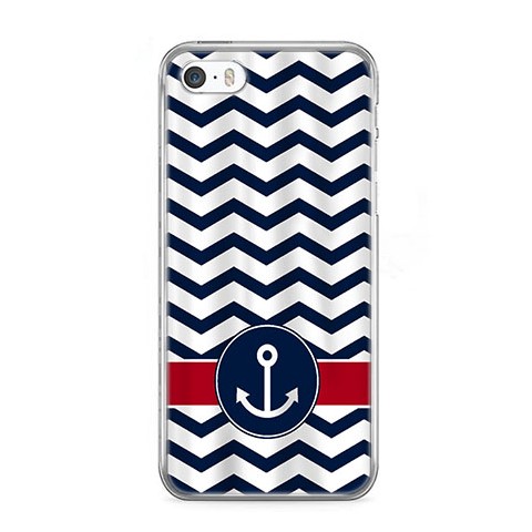 Etui na telefon iPhone 5 / 5s - marynarska kotwica.