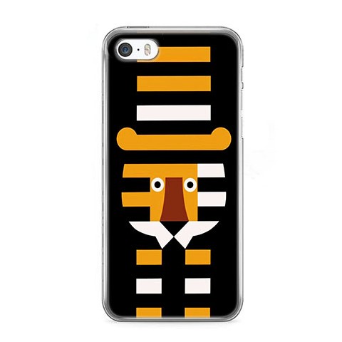 Etui na telefon iPhone SE - pasiasty tygrys.