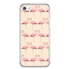 Etui na telefon iPhone SE - różowe flamingi.