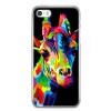 Etui na telefon iPhone SE - kolorowa żyrafa.