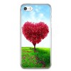 Etui na telefon iPhone SE - serce z drzewa.