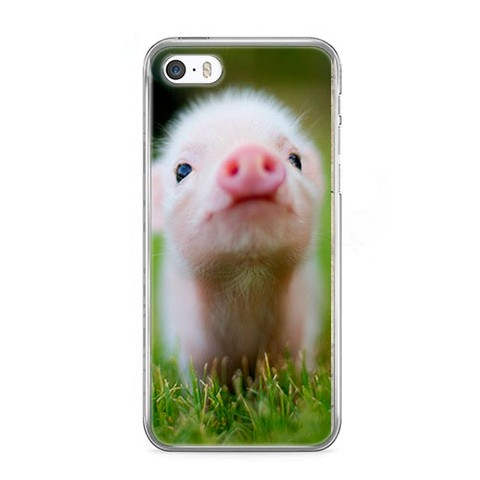 Etui na telefon iPhone SE - mała świnka.