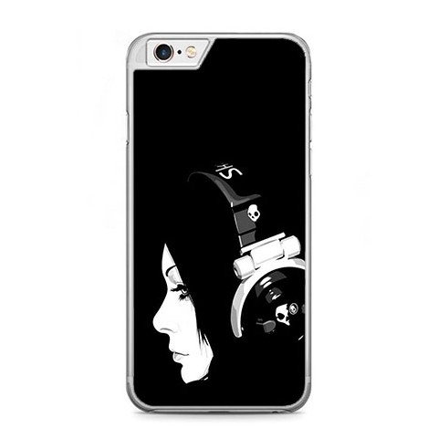 Etui na telefon iPhone 6 / 6s - słuchająca muzyki.