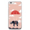 Etui na telefon iPhone 6 / 6s - słoń na spadochronie.
