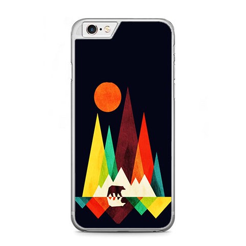 Etui na telefon iPhone 6 / 6s - zachód słońca, abstract.