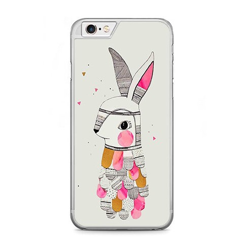 Etui na telefon iPhone 6 / 6s - kolorowy królik.