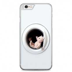 Etui na telefon iPhone 6 / 6s - mały miś w pralce.