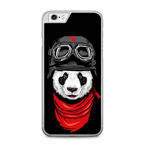Etui na telefon iPhone 6 / 6s - panda w czapce.