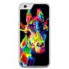 Etui na telefon iPhone 6 / 6s - kolorowa żyrafa.
