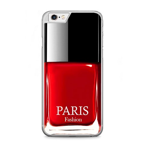 Etui na telefon iPhone 6 / 6s - czerwony lakier do paznokci.