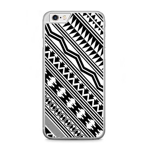 Etui na telefon iPhone 6 / 6s - biały wzór Aztecki.