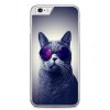 Etui na telefon iPhone 6 / 6s - kot w okularach galaktyka.