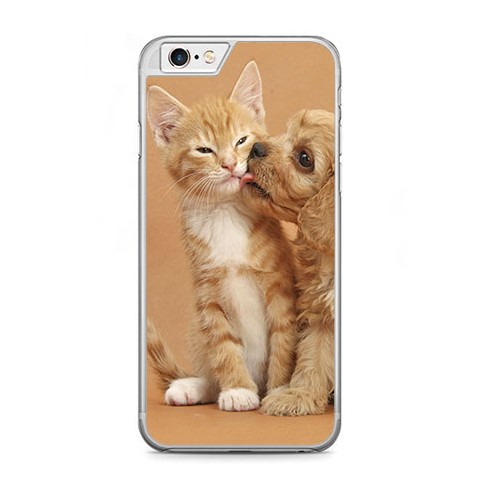 Etui na telefon iPhone 6 / 6s - zakochane szczeniaki.