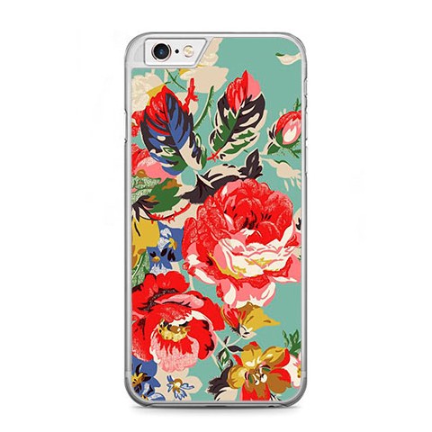 Etui na telefon iPhone 6 / 6s - kolorowe róże.