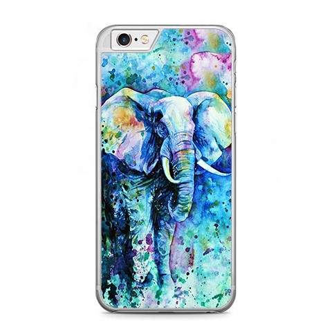 Etui na telefon iPhone 6 / 6s - kolorowy słoń.
