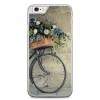 Etui na telefon iPhone 6 / 6s - rower z kwiatami.
