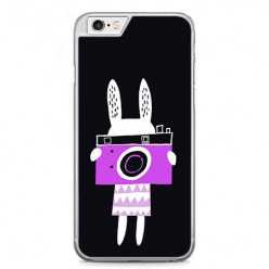 Etui na telefon iPhone 6 / 6s - królik z aparatem.