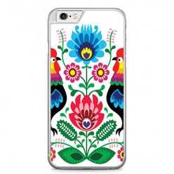 Etui na telefon iPhone 6 / 6s - łowickie wzory kwiaty.