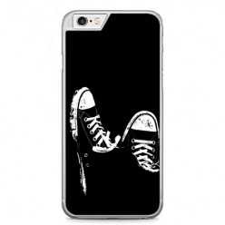 Etui na telefon iPhone 6 Plus / 6s Plus - czarno - białe trampki.