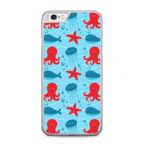 Etui na telefon iPhone 6 Plus / 6s Plus - morskie zwierzaki.