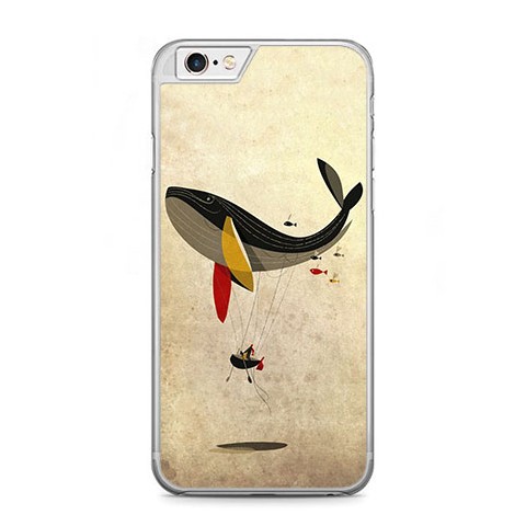 Etui na telefon iPhone 6 Plus / 6s Plus - pływający wieloryb.