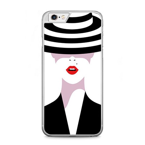 Etui na telefon iPhone 6 Plus / 6s Plus - kobieta w kapeluszu.