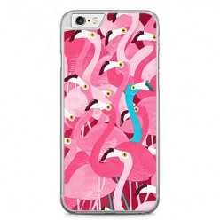 Etui na telefon iPhone 6 Plus / 6s Plus - różowe ptaki flaming.