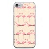 Etui na telefon iPhone 7 - różowe flamingi.