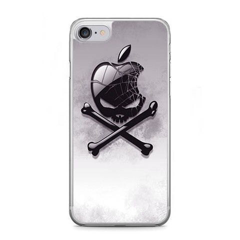 Etui na telefon iPhone 7 - czaszka logo.