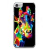 Etui na telefon iPhone 7 - kolorowa żyrafa.