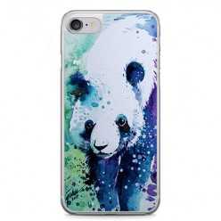 Etui na telefon iPhone 7 - miś panda watercolor.