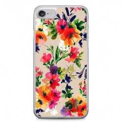 Etui na telefon iPhone 7 - kolorowe kwiaty.