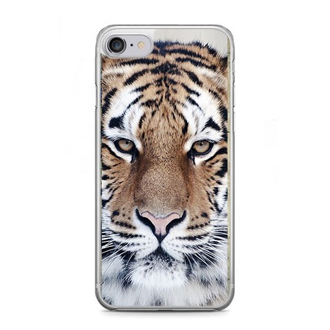 Etui na telefon iPhone 7 - biały tygrys.