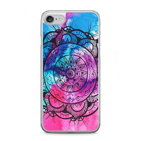 Etui na telefon iPhone 7 - rozeta watercolor.