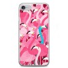 Etui na telefon iPhone 7 - różowe ptaki flaming.